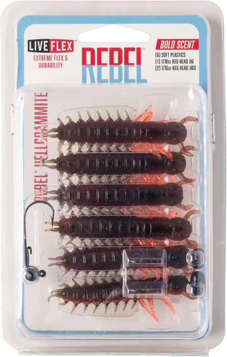 Rebel Hellgramite Creature Bait Kit - 2.5 Inch
