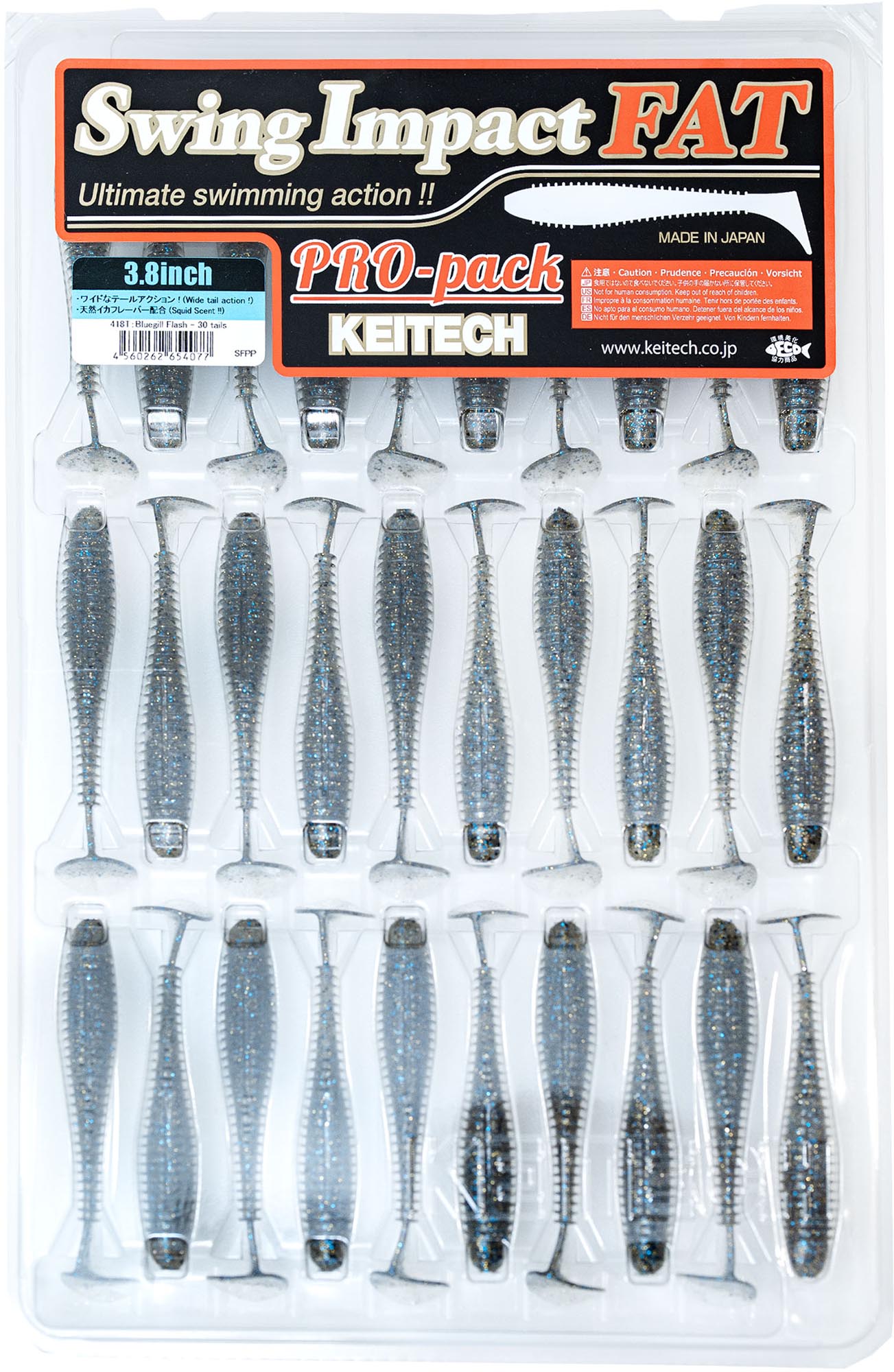 Keitech Swing Impact - Gummifisch 2,5 - 6,5cm - 1,4g - Gold Flash Minnow - 10Stück Keitech Swing Impact - Gummifisch 2,5 - 6,5cm - 1,4g - Gold Flash Minnow - 10Stück
