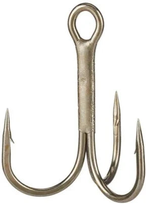 12 Pack Gamakatsu 47105 Round Bend Bronze Treble Hooks - Size 10 Super  Sharp
