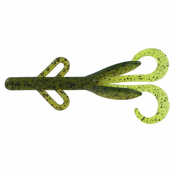 Watermelon/Chartreuse Tail - 6 inch