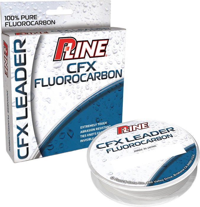 P-Line CFX Clear Fluorocarbon Leader 25 Yards