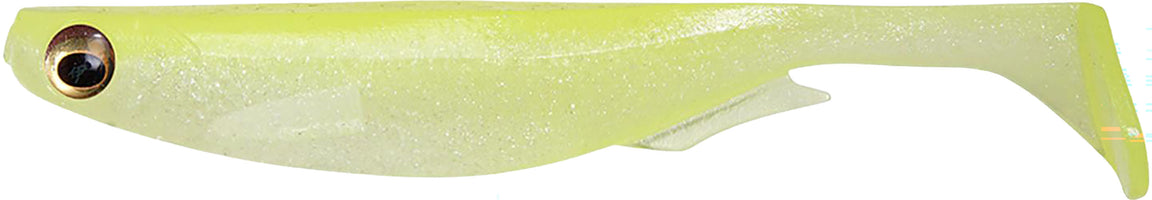Megabass Spark Shad Paddle Tail Swimbait - 4 Inch - Chart & Pearl