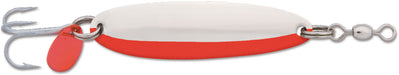 Chrome/Flo Red Side Stripe - 3.3125 inch - 1 oz
