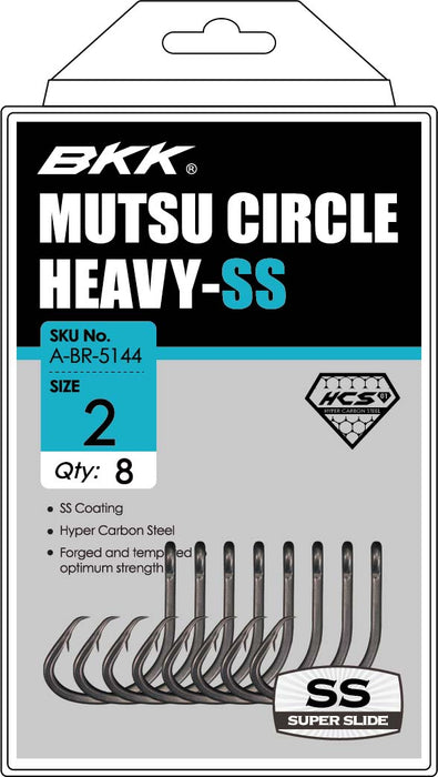 BKK Mutsu Heavy Circle Hook SS #1 / 8 Pack