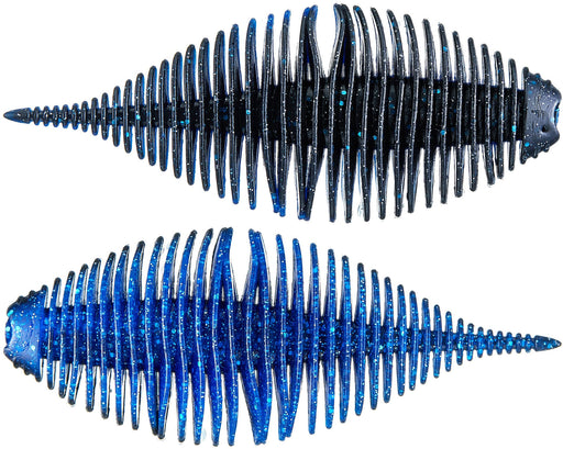 Geecrack Bellows Gill Soft Plastic Creature Bait - 3.8 Inch - Dark Matter