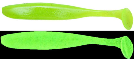 Keitech Easy Shiner 4 inch Paddle Tail Swimbait - Clear Chartreuse Glow