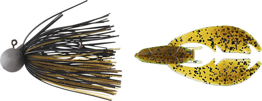 Keitech Tungsten Model II Football Jig & NetBait Tiny Paca Chunk Combo