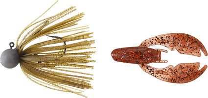 Keitech Tungsten Model II Football Jig & NetBait Tiny Paca Chunk Combo