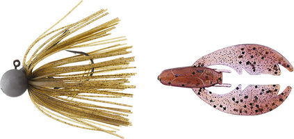 Keitech Tungsten Model II Football Jig & NetBait Tiny Paca Chunk Combo