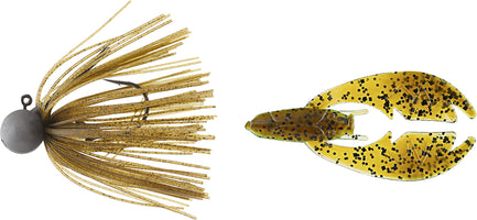 Keitech Tungsten Model II Football Jig & NetBait Tiny Paca Chunk Combo