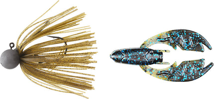 Keitech Tungsten Model II Football Jig & NetBait Tiny Paca Chunk Combo