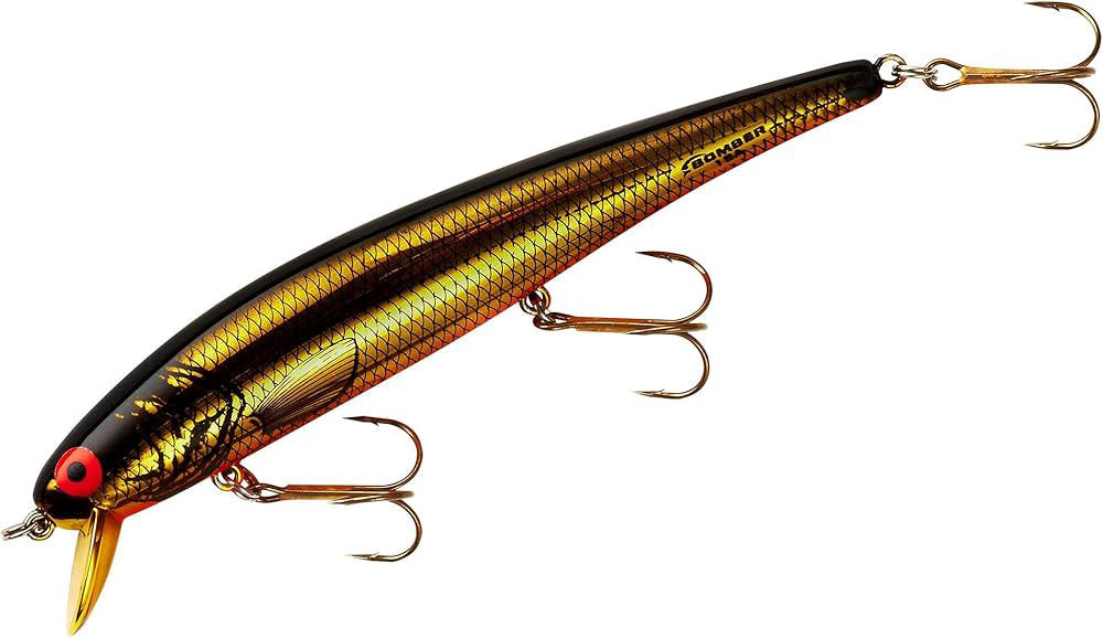 Bomber B14 Long A 3 1/2 inch Suspending Jerkbait Silver Flash Green Back