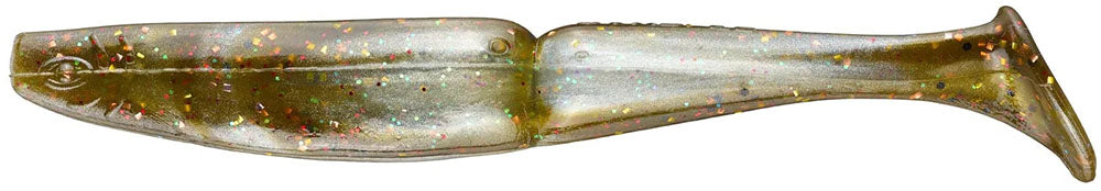 Gambler Big EZ 5 inch Segmented Paddle Tail Swimbait - Golden Shiner