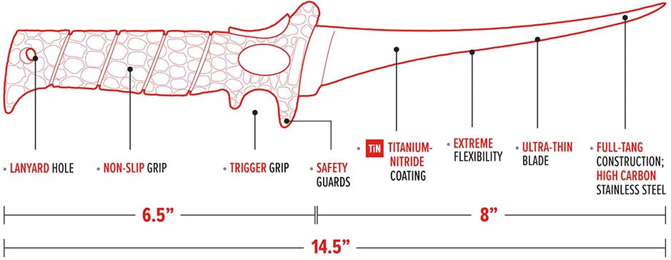 Bubba Ultra Flex Fillet Knife - 8 Inch