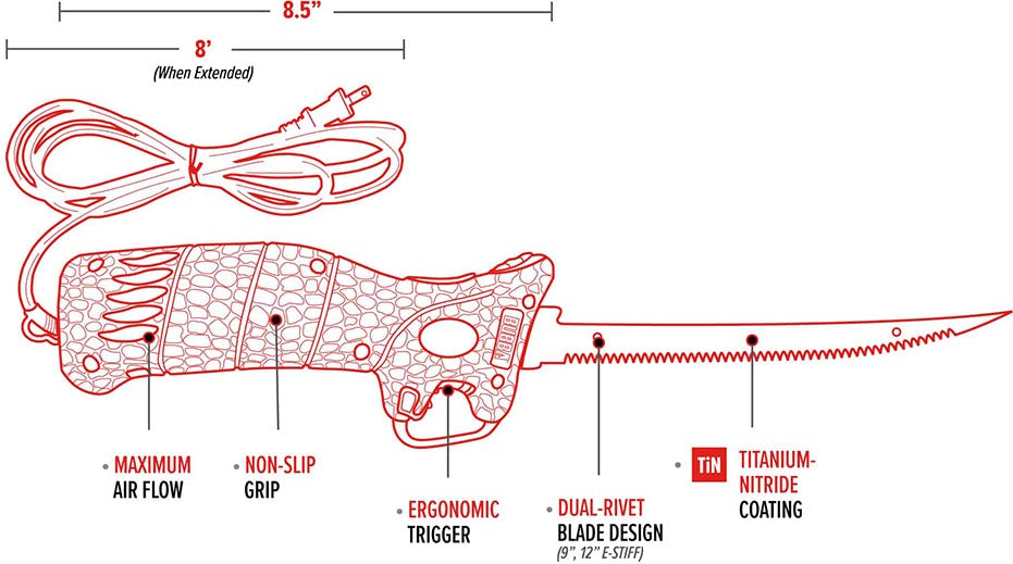 Bubba 110v Electric Corded Fillet Knife