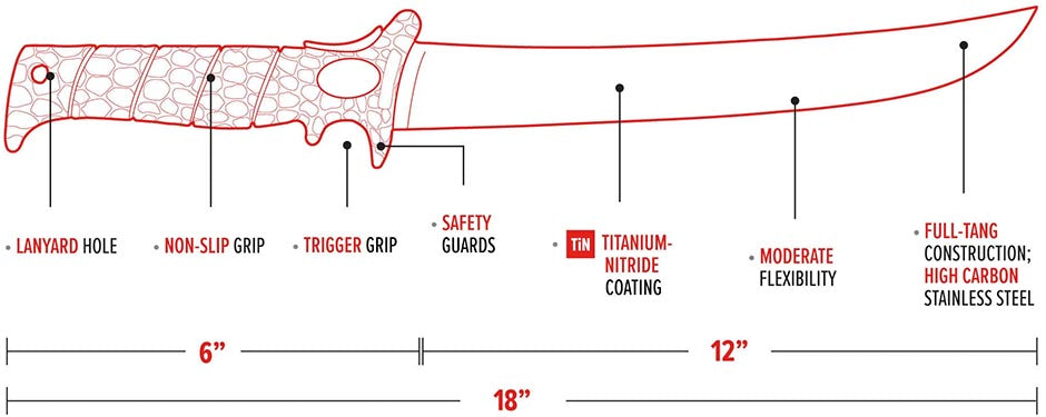 Bubba Flex Fillet Knife - 12 Inch