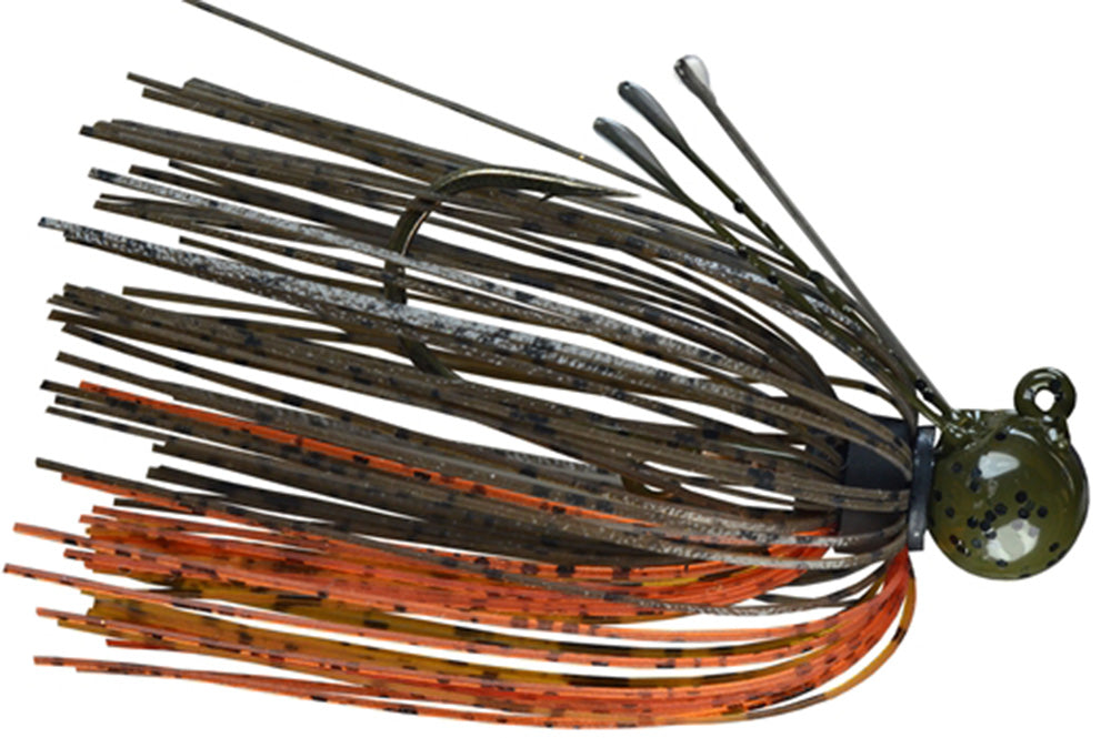 Green Pumpkin/Amber/Red - 3/8 oz - 4/0