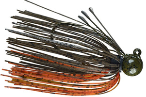 Green Pumpkin/Amber/Red - 3/8 oz - 4/0