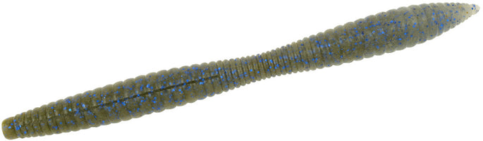 Green Pumpkin Blue Flake & Smoke Blue Flake, 7 inch - 5 pack