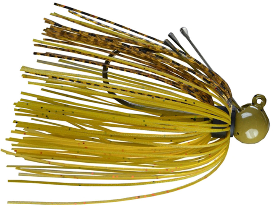 Green Pumpkin/Orange/Tiger - 3/8 oz - 4/0