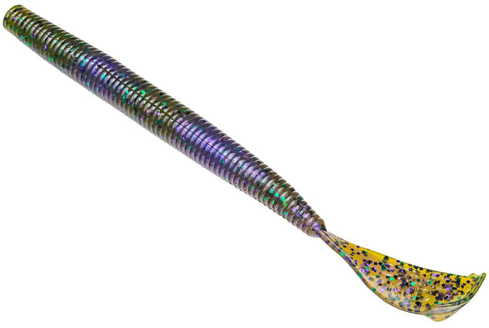 Strike King Rage Tail Cut-R Soft Plastic Worm - 5.5 Inch, 17 Color Options, For Bass Fishing