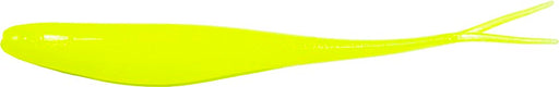 Z-Man Scented Jerk ShadZ 5 inch Soft Plastic Jerkbait 5 pack - Hot Chartreuse - 5 inch