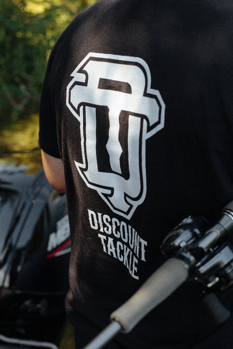 Discount Tackle fishing and lifestyle apparel. DT Interlock back design.