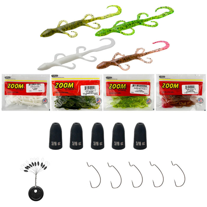 Zoom Lizard "Ready to Fish - Texas Rig Kit"