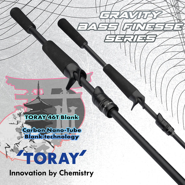 Ark Rods Gravity Bass Finesse Series Casting Rods