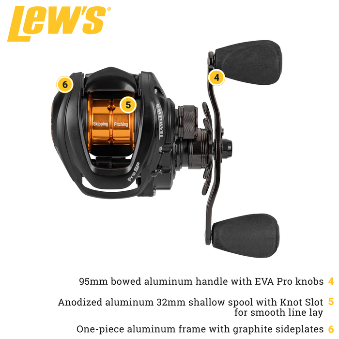 Team Lew's Pro SP Skipping and Pitching Baitcasting Reels