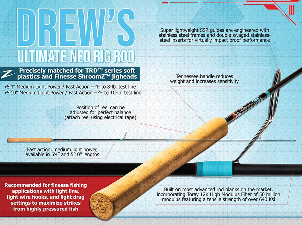 Z-Man Drew's Ultimate Ned Rig Rod — Discount Tackle