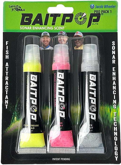 BaitPop Elite Sonar Enhancing Scent With Sparklscales Pro Packs - 3 CT