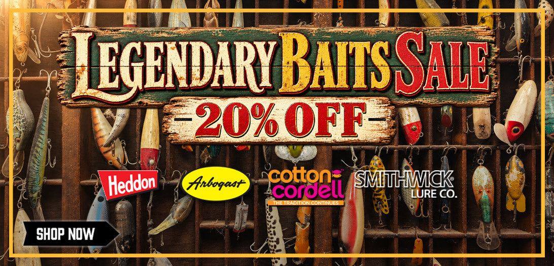 20% OFF Heddon, Arbogast, Cotton Cordell, & Smithwick!
