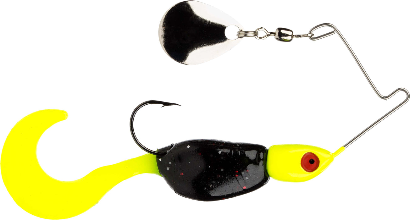 Strike King Mr. Crappie Spin Baby 1/8 oz. Tuxedo Black/Chartreuse