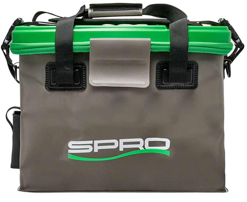 SPRO Waterproof Soft Tackle Box - Grey & Green