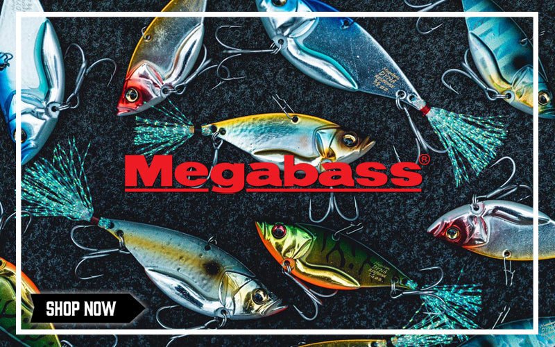 Banner showing the Brand logo and hardbaits from Megabass Fishing baits 