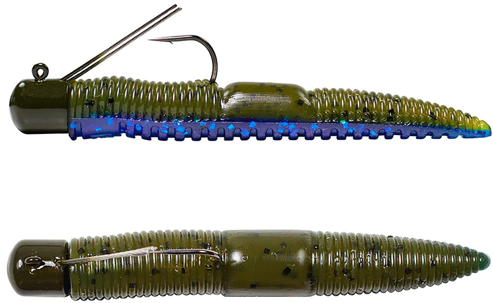 finesse worm fishing lure Stinky Pinkie Lunkerhunt Pre-Rigged Finesse Worm 3