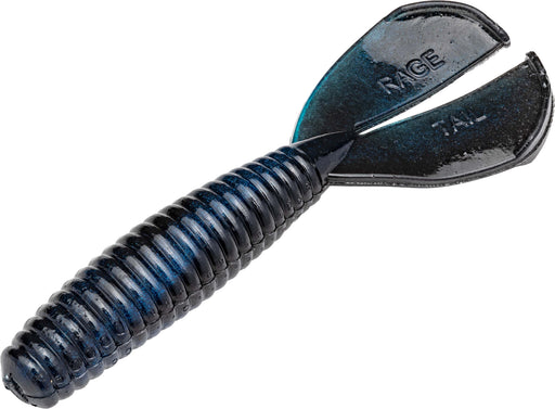 Strike King Rage Baby Menace 3 inch Soft Plastic Grub 9 pack - Black Blue Swirl
