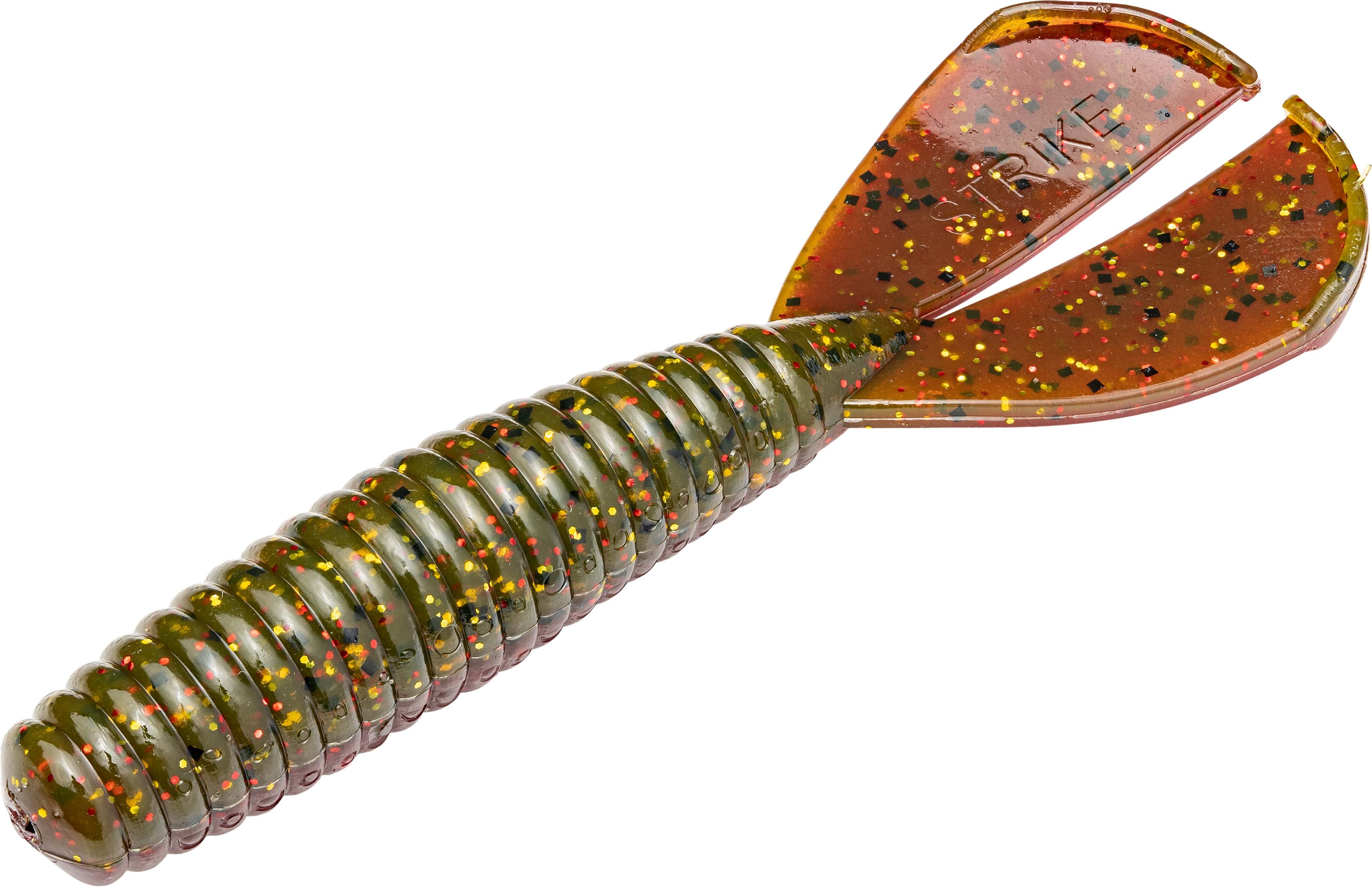 Strike King Rage Magnum Menace Grub - Green Pumpkin Strike King Rage Magnum Menace Grub - Green Pumpkin