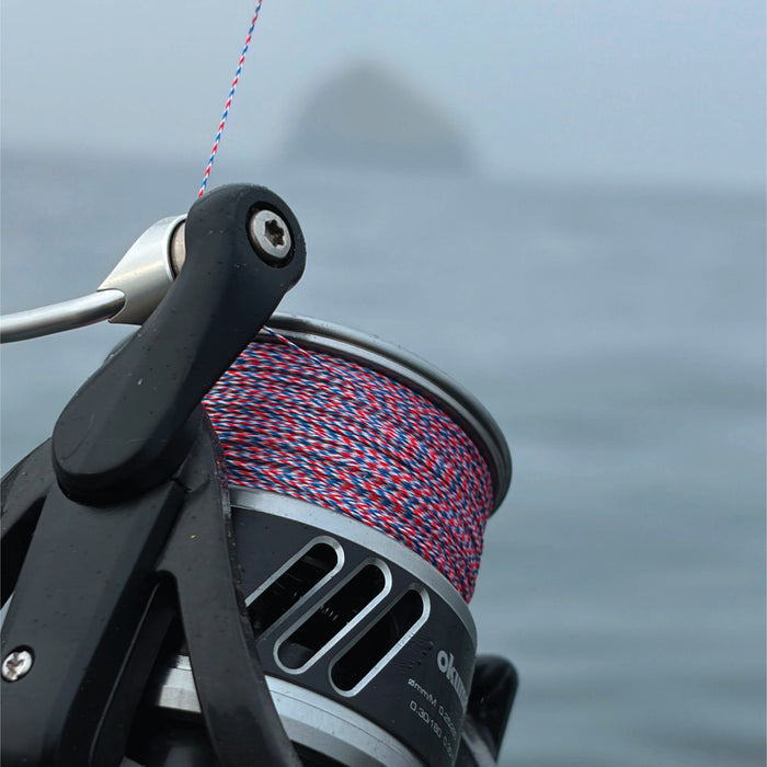 ProBraid NoFade Red, White & Blue Braded Line - 150 Yard Standard Spool