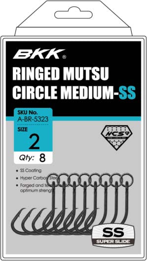 BKK Mutsu Medium Ringed Circle Hook SS