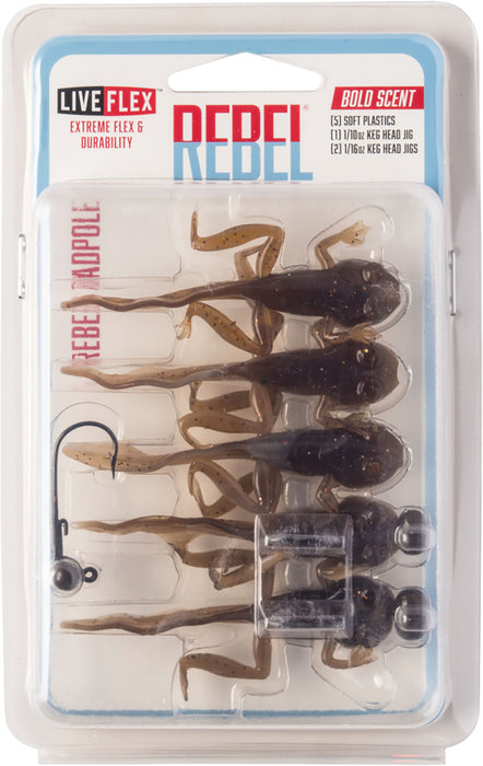 Rebel Tadpole Soft Plastic Toad Kit - 2.5 Inch