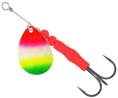 Simon Hammered Colorado Blade Spinners - Gold Rainbow