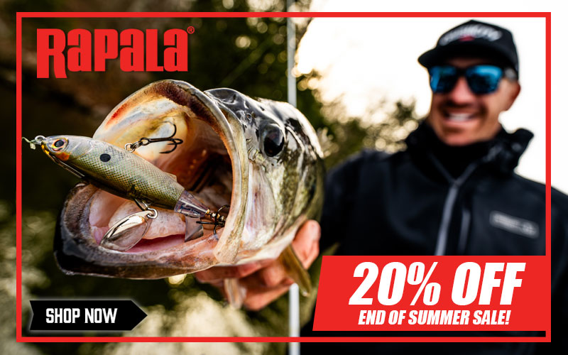 20% OFF Rapala End of Summer Sale!