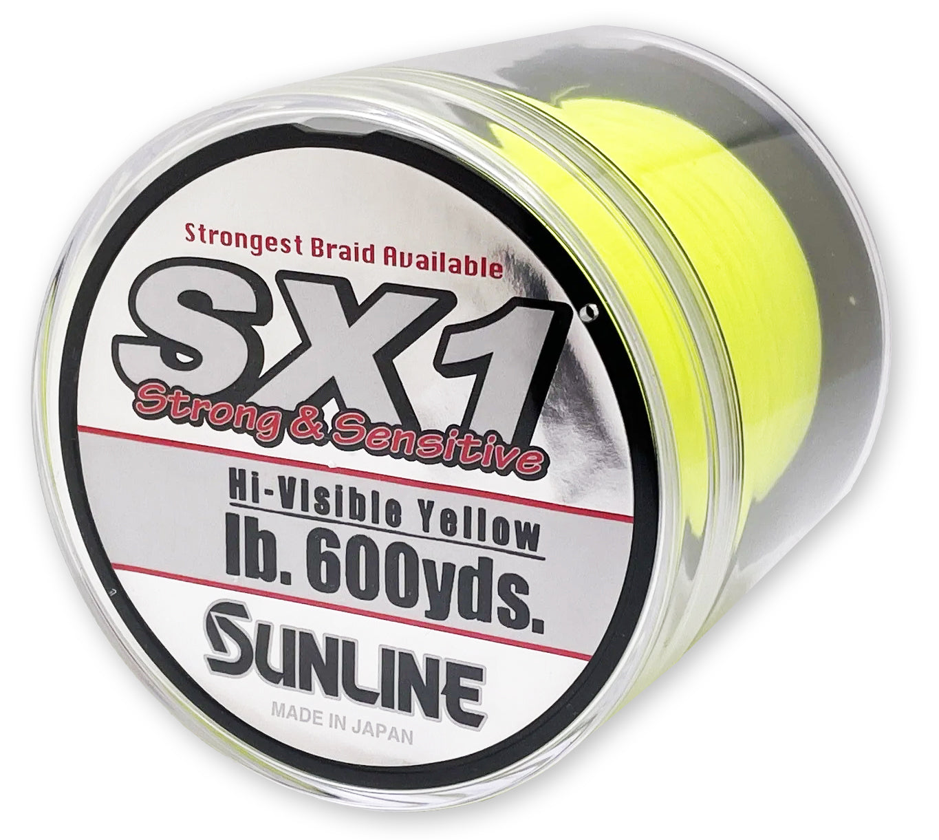 hi vis braided fishing line Sunline SX1 Braided Line