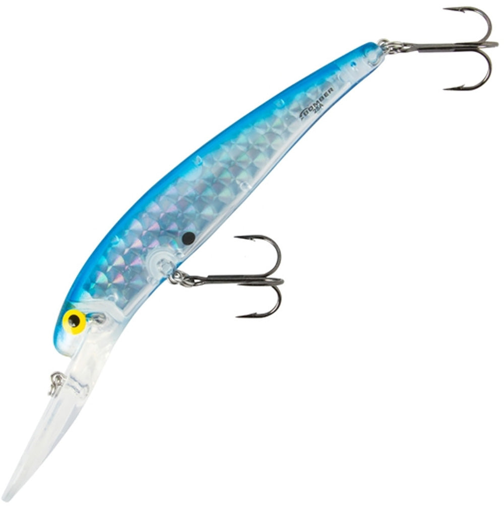 cheap hard fishing lures Bomber Deep Long A Minnow 25A Jerkbait/Trolling Hard Minnow Silver Prism Blue Back
