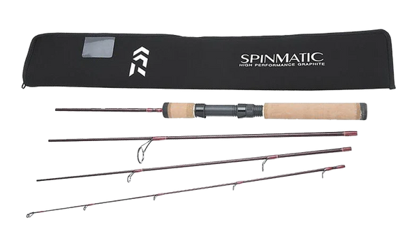 Daiwa Spinmatic 4 Piece Travel Ultralight Spinning Rods — Discount