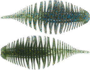 GEECRACK BELLOWS GILL SWIMMER Blue gill worm Salt Amino flavor Bass Fishing