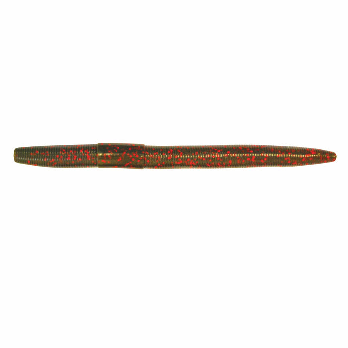 Green Pumpkin Red Flake - 5 inch