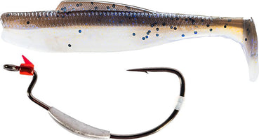 Z-Man 4 Inch DieZel MinnowZ & ZWG Weighted Swimbait Hook Combo